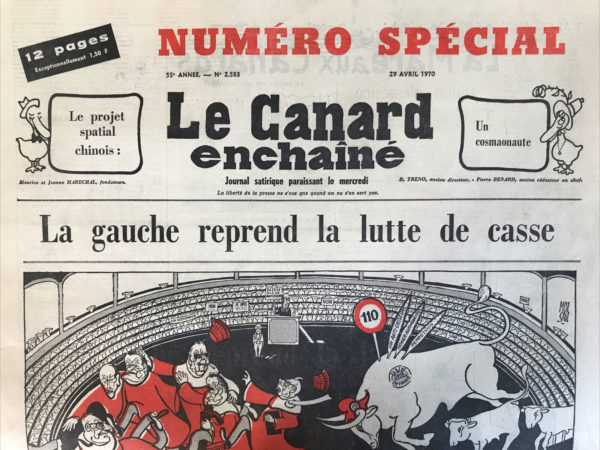 N° 2583 du Canard Enchaîné -  29 Avril 1970