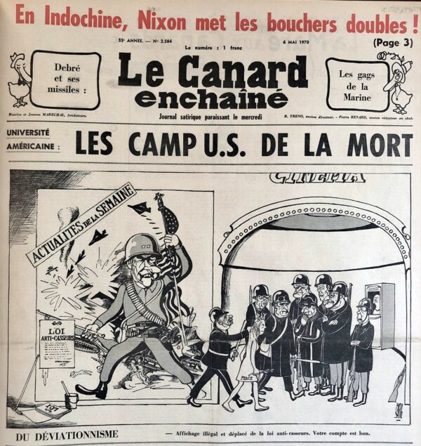 N° 2584 du Canard Enchaîné -  6 Mai 1970