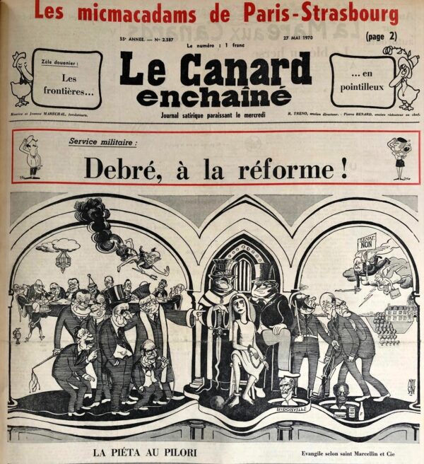 N° 2587 du Canard Enchaîné -  27 Mai 1970
