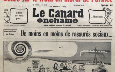 N° 2595 du Canard Enchaîné –  22 Juillet 1970
