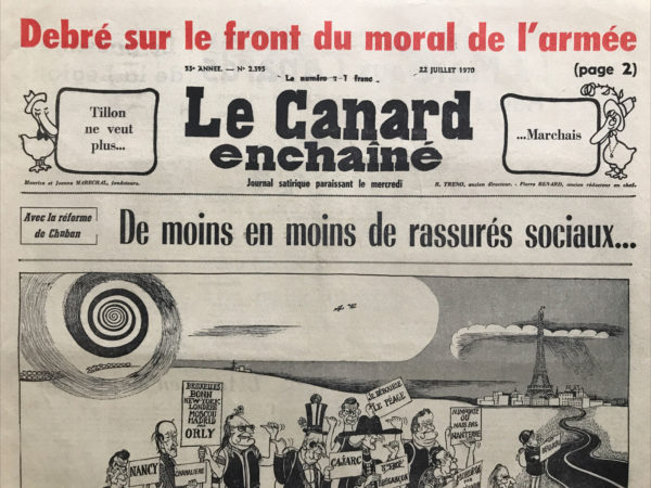 N° 2595 du Canard Enchaîné -  22 Juillet 1970