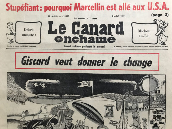 N° 2597 du Canard Enchaîné -  5 Août 1970