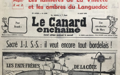 N° 2598 du Canard Enchaîné –  12 Août 1970