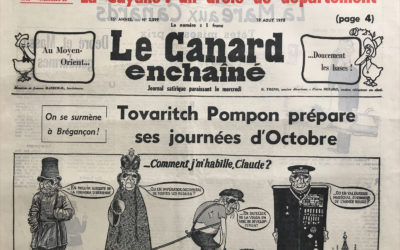 N° 2599 du Canard Enchaîné –  19 Août 1970