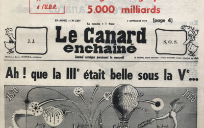 N° 2601 du Canard Enchaîné –  2 Septembre 1970
