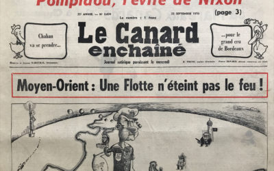 N° 2604 du Canard Enchaîné –  23 Septembre 1970