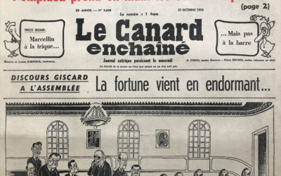 N° 2608 du Canard Enchaîné –  21 Octobre 1970