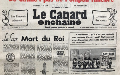 N° 2611 du Canard Enchaîné –  11 Novembre 1970