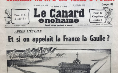 N° 2612 du Canard Enchaîné –  18 Novembre 1970