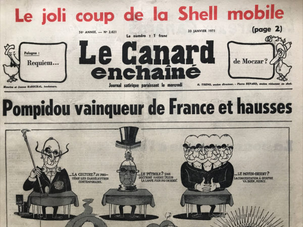 N° 2621 du Canard Enchaîné -  20 Janvier 1971
