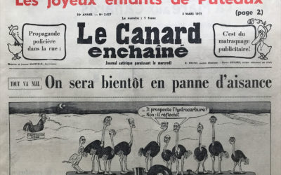 N° 2627 du Canard Enchaîné –  3 Mars 1971