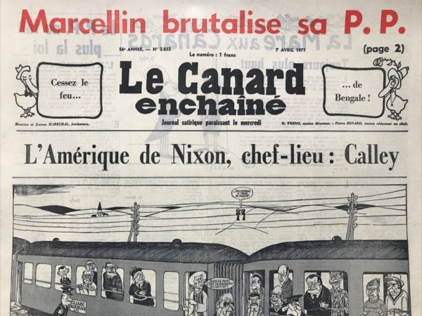 N° 2632 du Canard Enchaîné -  7 Avril 1971