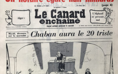 N° 2633 du Canard Enchaîné –  14 Avril 1971