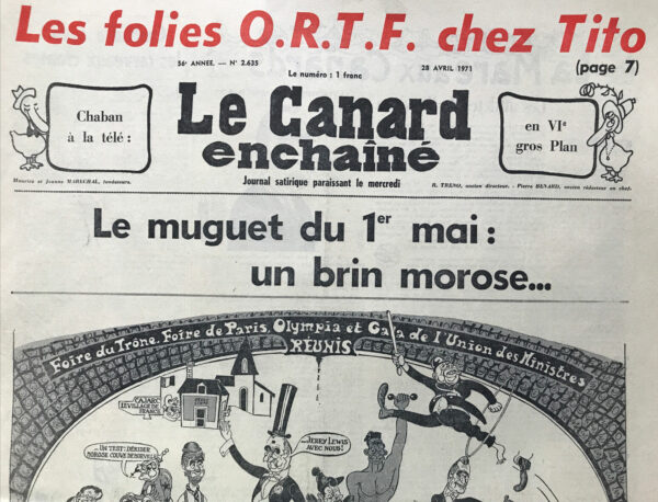 N° 2635 du Canard Enchaîné -  28 Avril 1971