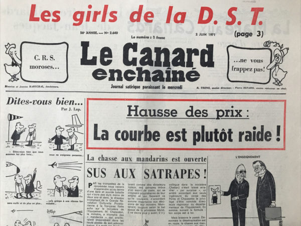 N° 2640 du Canard Enchaîné -  2 Juin 1971