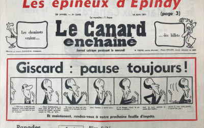 N° 2642 du Canard Enchaîné –  16 Juin 1971