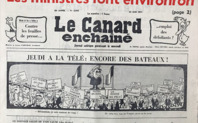 N° 2643 du Canard Enchaîné –  23 Juin 1971