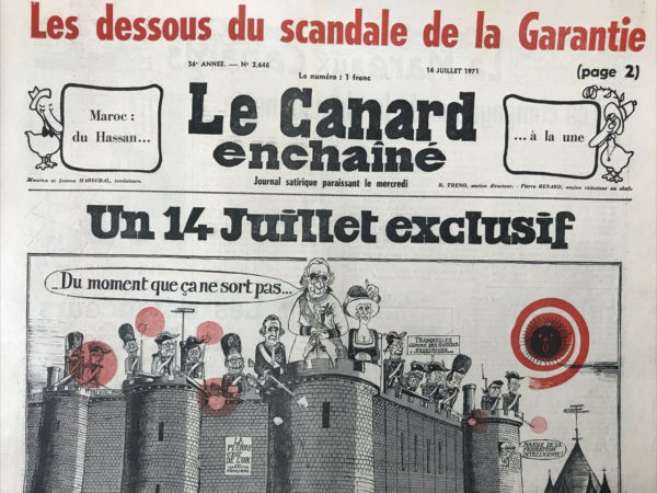 N° 2646 du Canard Enchaîné -  14 Juillet 1971