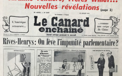 N° 2647 du Canard Enchaîné –  21 Juillet 1971