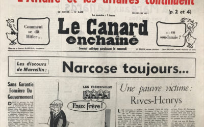 N° 2648 du Canard Enchaîné –  28 Juillet 1971