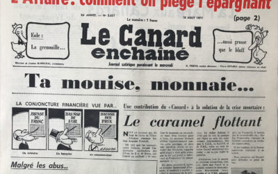 N° 2651 du Canard Enchaîné –  18 Août 1971