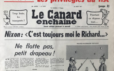 N° 2652 du Canard Enchaîné –  25 Août 1971