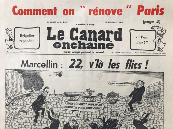 N° 2655 du Canard Enchaîné -  15 Septembre 1971