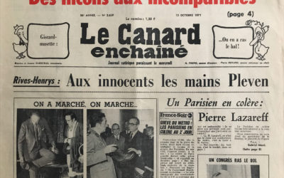 N° 2659 du Canard Enchaîné –  13 Octobre 1971