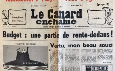 N° 2660 du Canard Enchaîné –  20 Octobre 1971