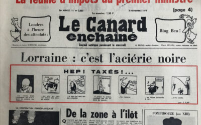 N° 2662 du Canard Enchaîné –  3 Novembre 1971