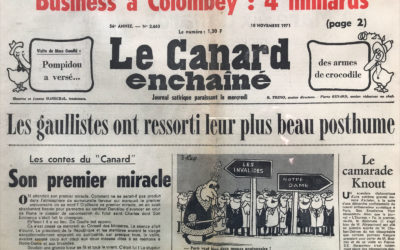 N° 2663 du Canard Enchaîné –  10 Novembre 1971