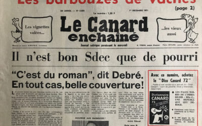 N° 2666 du Canard Enchaîné –  1 Décembre 1971