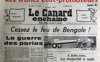 N° 2667 du Canard Enchaîné –  8 Décembre 1971