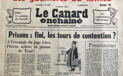 N° 2672 du Canard Enchaîné –  12 Janvier 1972