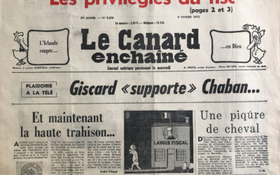 N° 2676 du Canard Enchaîné –  9 Février 1972