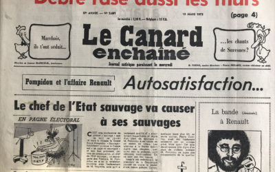 N° 2681 du Canard Enchaîné –  15 Mars 1972
