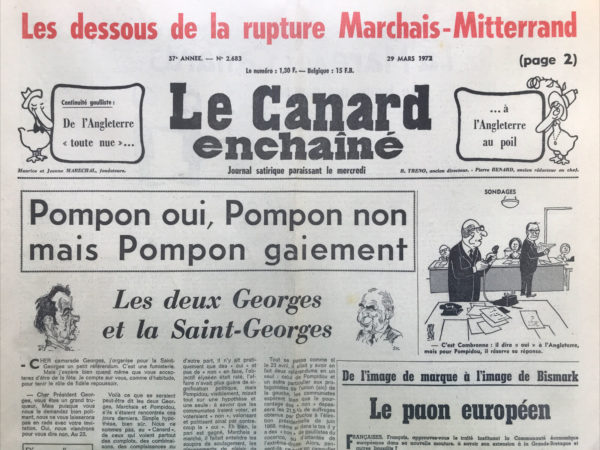 N° 2683 du Canard Enchaîné -  29 Mars 1972