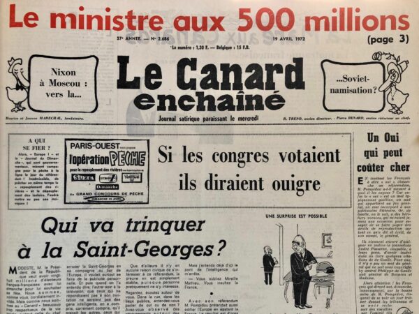 N° 2686 du Canard Enchaîné -  19 Avril 1972