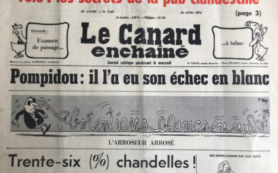 N° 2687 du Canard Enchaîné –  26 Avril 1972