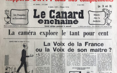 N° 2688 du Canard Enchaîné –  3 Mai 1972