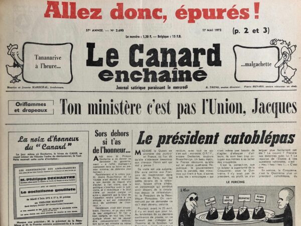 N° 2690 du Canard Enchaîné -  17 Mai 1972
