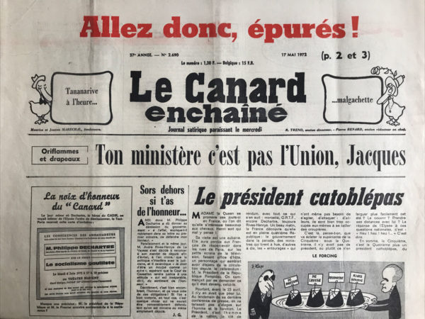 N° 2690 du Canard Enchaîné -  17 Mai 1972