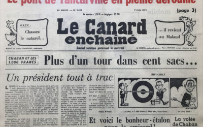 N° 2693 du Canard Enchaîné –  7 Juin 1972