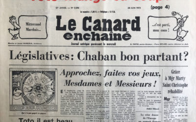 N° 2696 du Canard Enchaîné –  28 Juin 1972