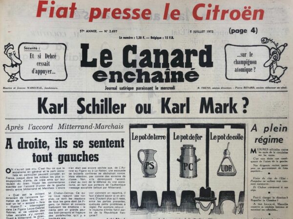 N° 2697 du Canard Enchaîné -  5 Juillet 1972