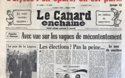 N° 2699 du Canard Enchaîné –  19 Juillet 1972