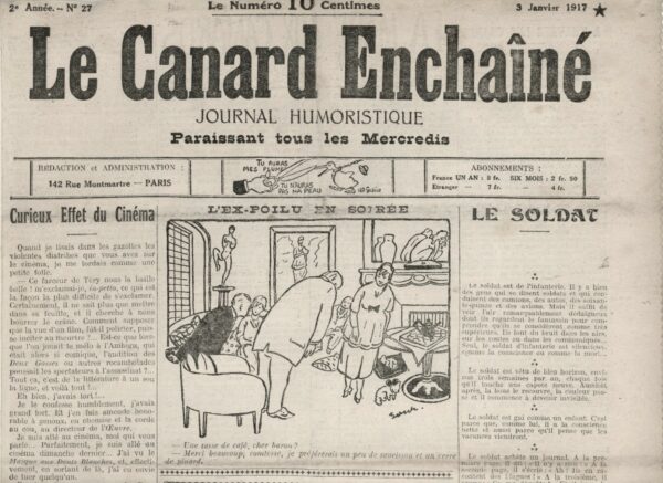 N° 27 du Canard Enchaîné -  3 Janvier 1917