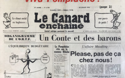 N° 2700 du Canard Enchaîné –  26 Juillet 1972