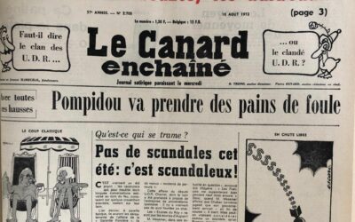 N° 2703 du Canard Enchaîné –  16 Août 1972