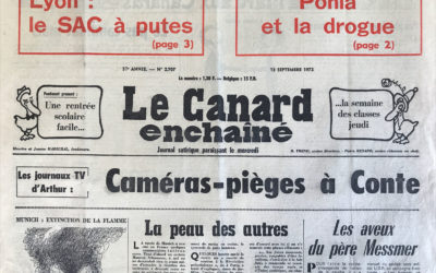 N° 2707 du Canard Enchaîné –  13 Septembre 1972